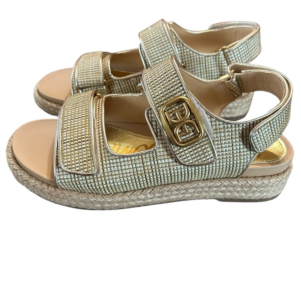 Sam Edelman Arlo Strappy Faux Raffia Sandals NEW 8.5 - Picture 6 of 10